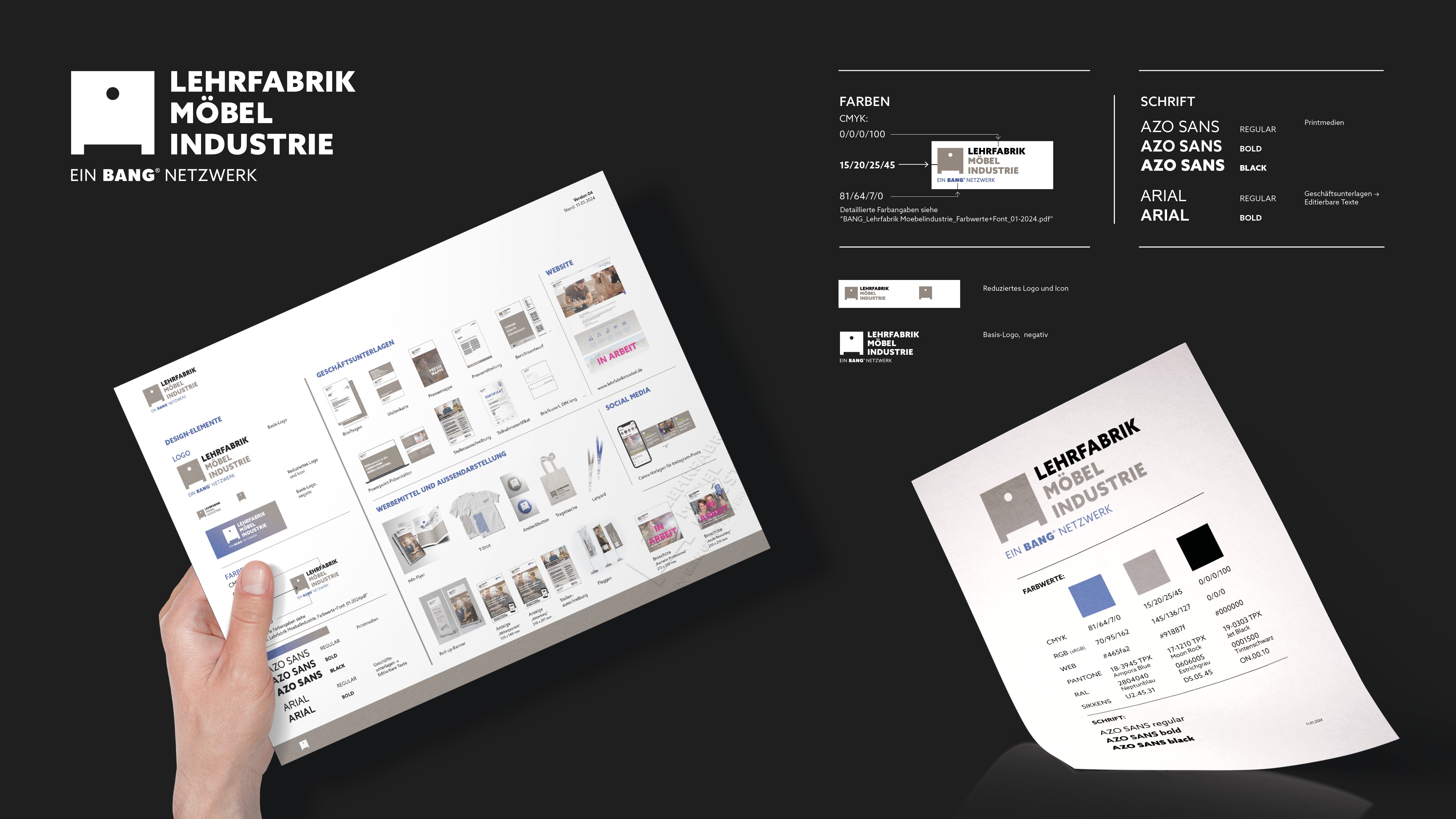 Lehrfarbrik Löhne CI-Entwicklung Corporate Design