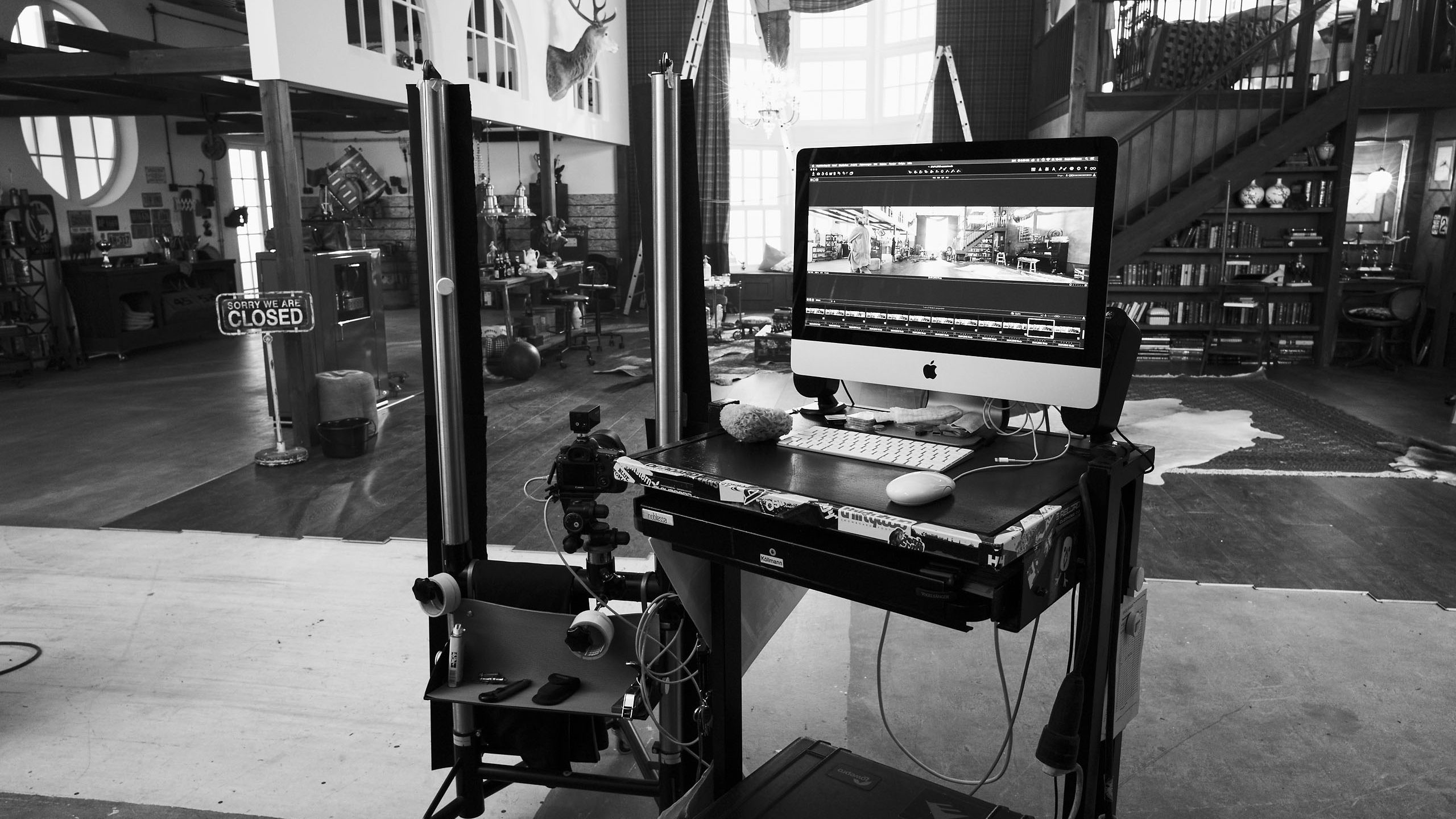 Very British Kamera und Bildschirm im Setup