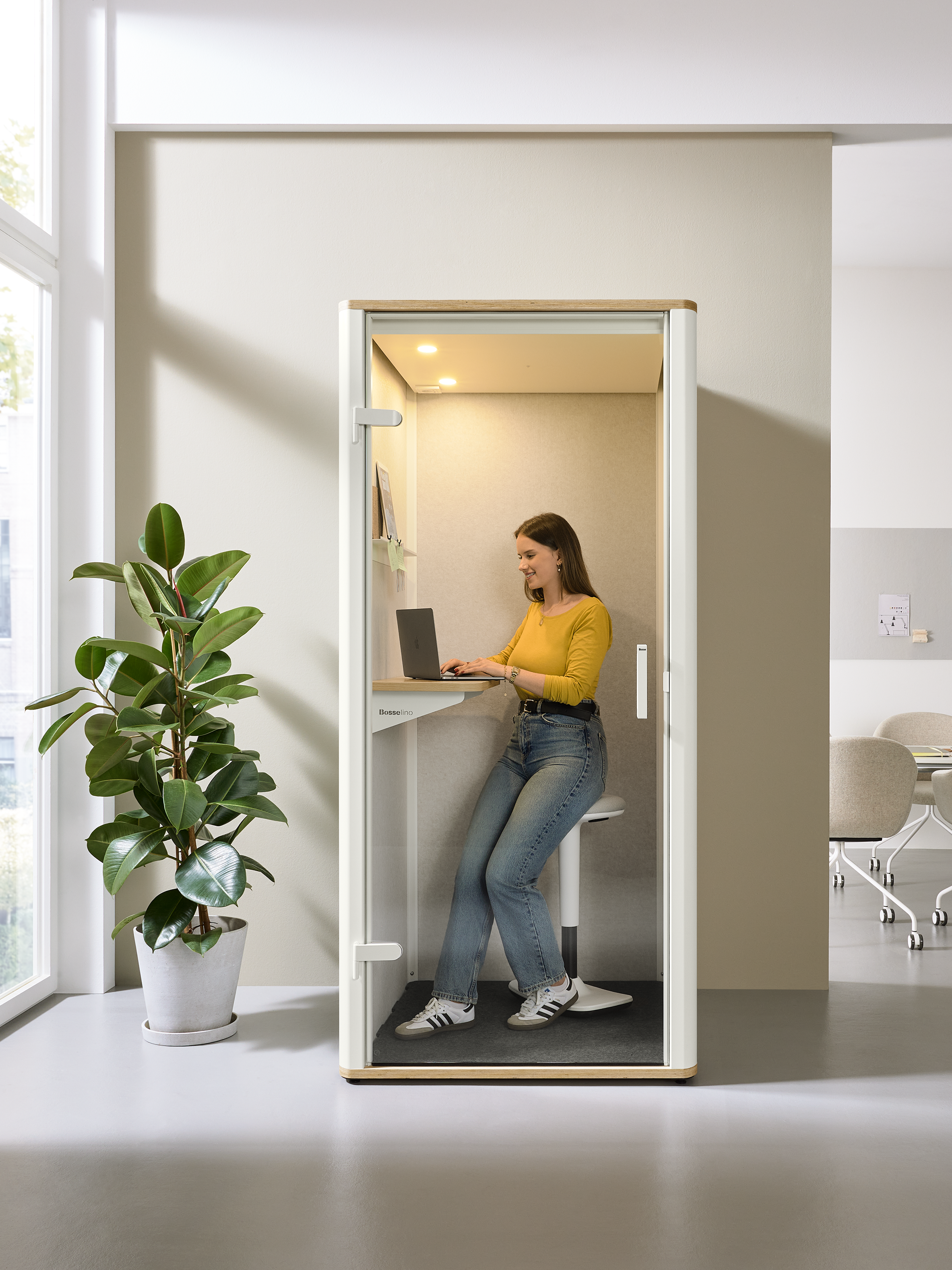 Bosselino Telefonzelle Meetingspace Rückzug