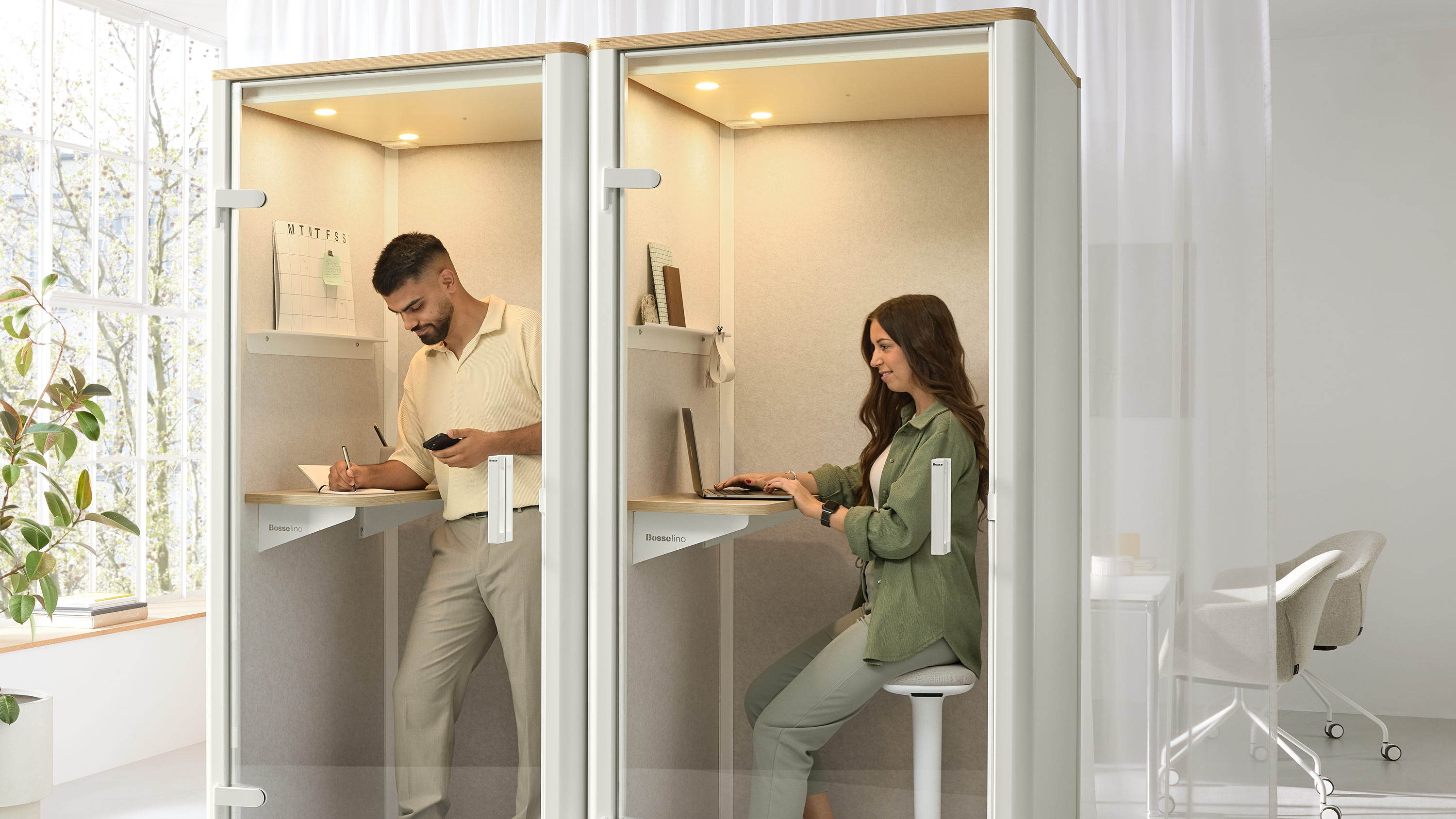 Bosselino Telefonzelle Meetingspace Rückzug