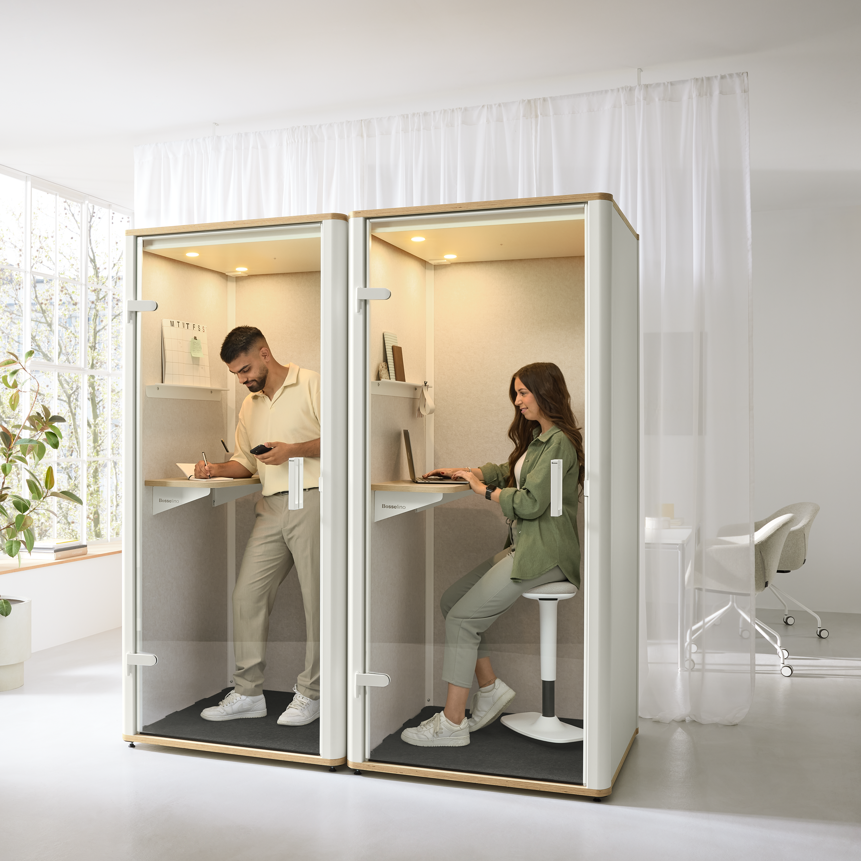 Bosselino Telefonzelle Meetingspace Rückzug