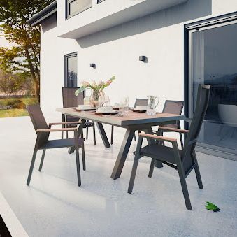 Gybow Terrasse Sonnenuntergang