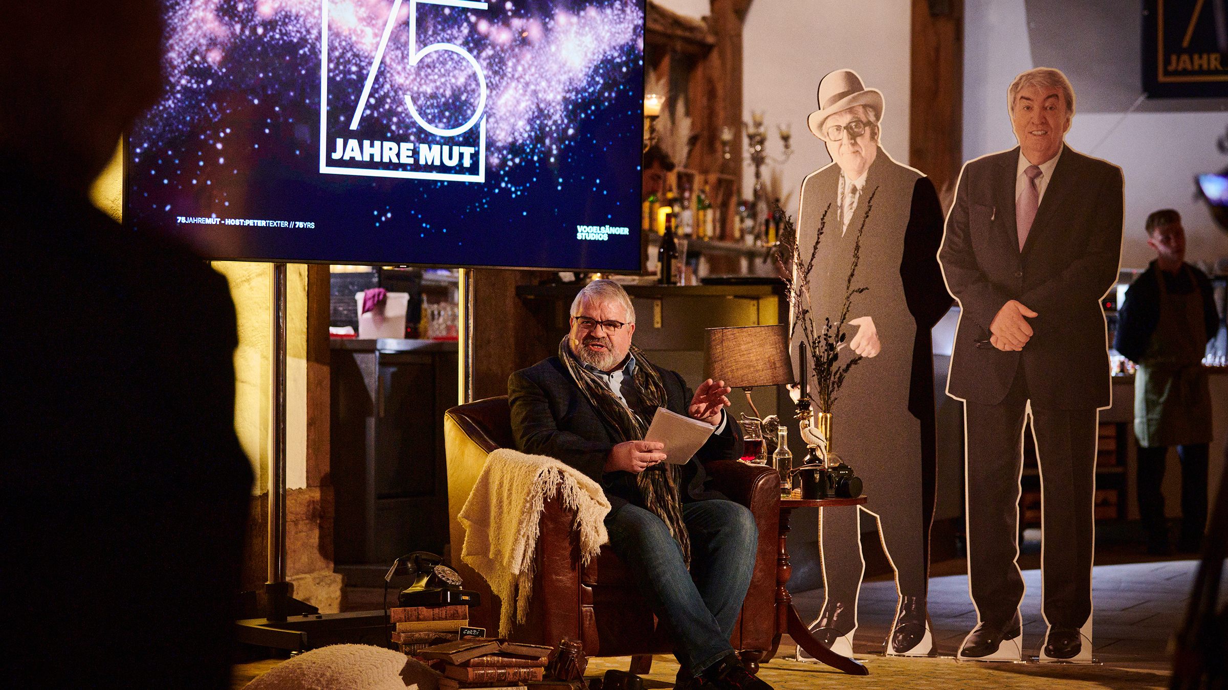 75 Jahre Mut Überraschungsparty Peter Texter