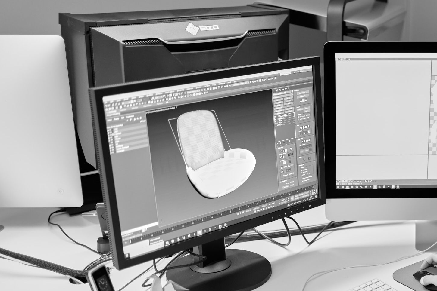 Postproduction CGI Arbeitsplatz Franni