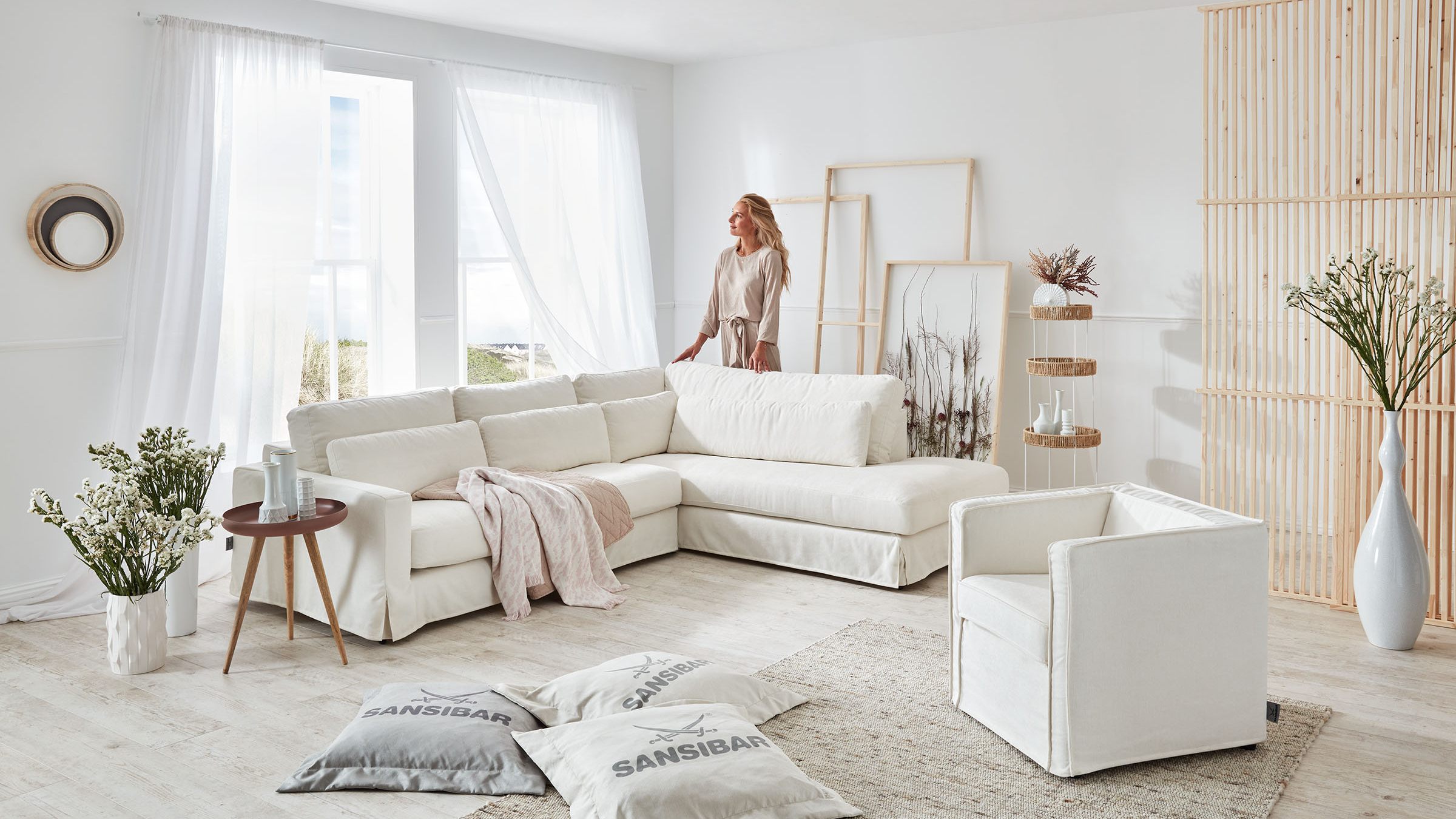 Ostermann Sansibar Shooting Strandhaus Wohnzimmer