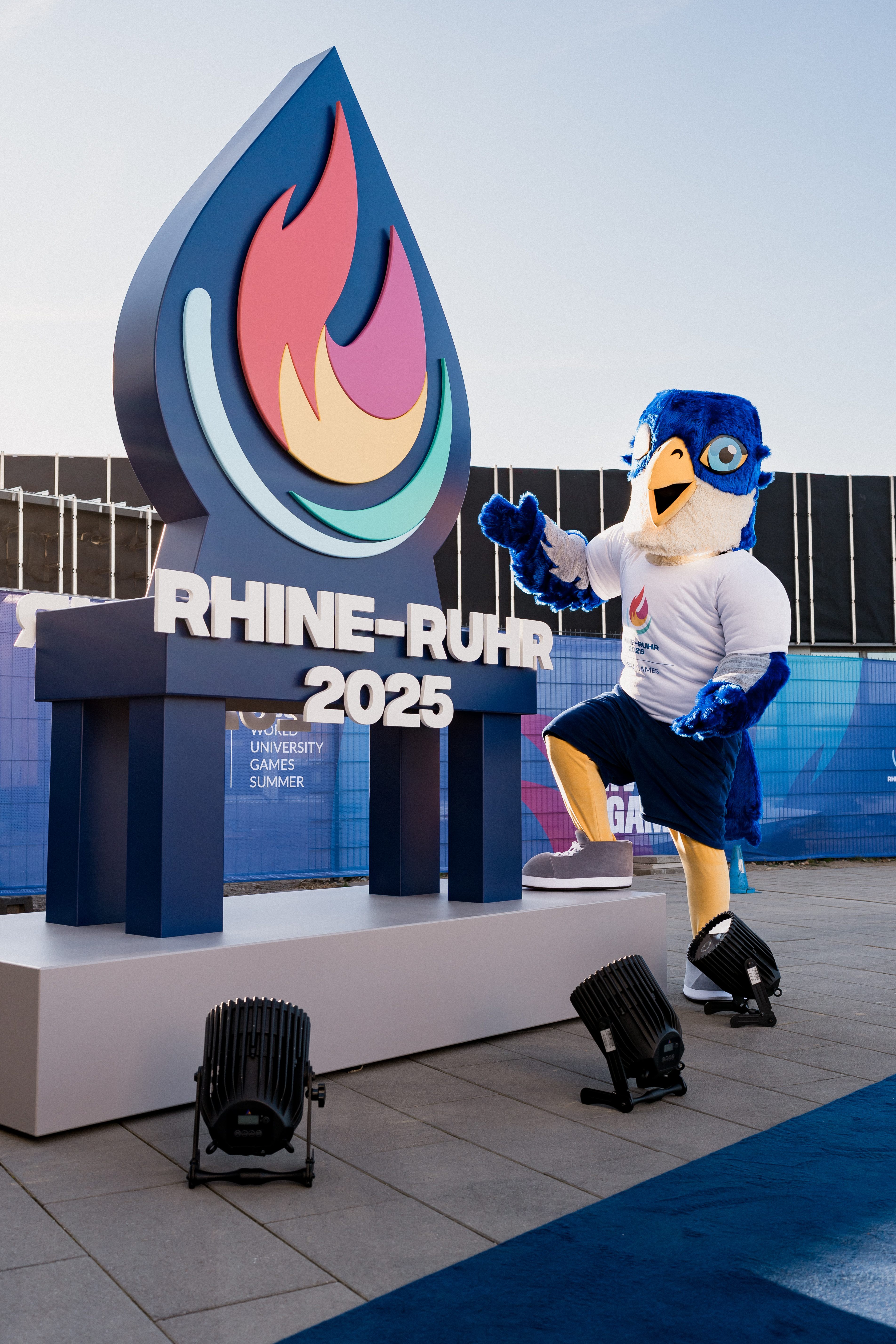 Rhine Ruhr Games 2025 Logo und Maskottchen Bild von Julia Prechtel