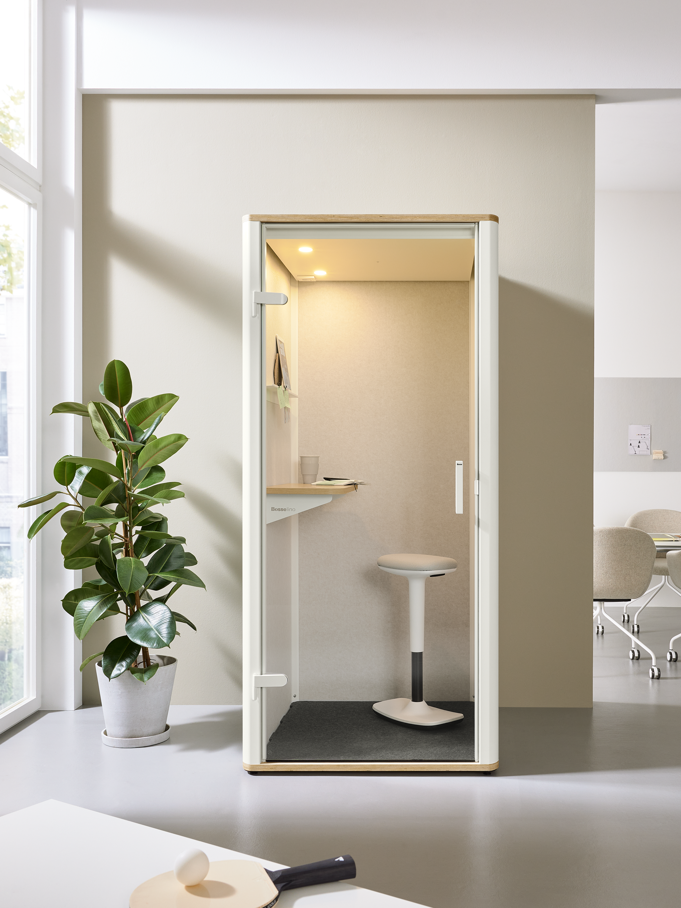 Bosselino Telefonzelle Meetingspace Rückzug