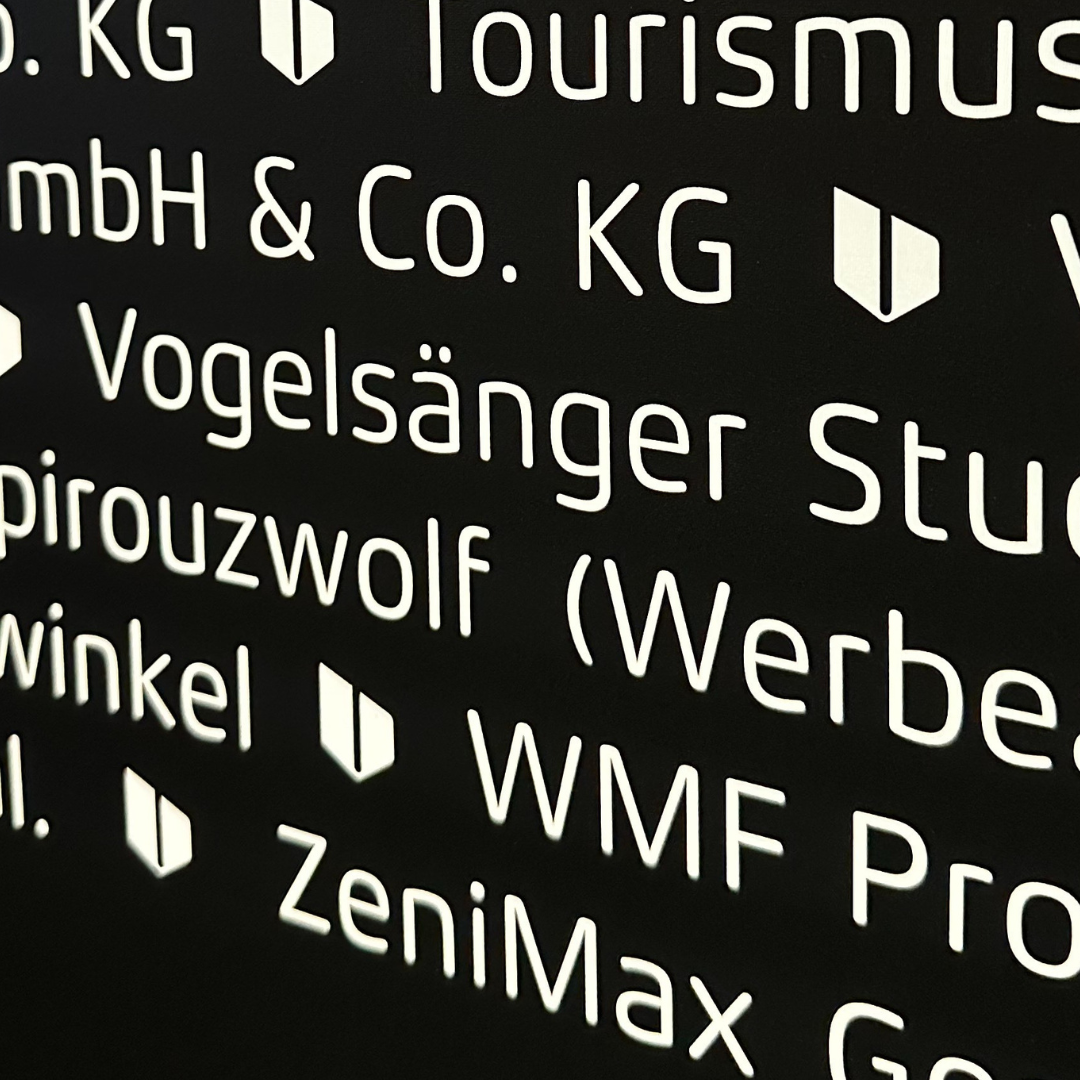 German Brand Award Gewinnerwand Vogelsänger Studios Nennung