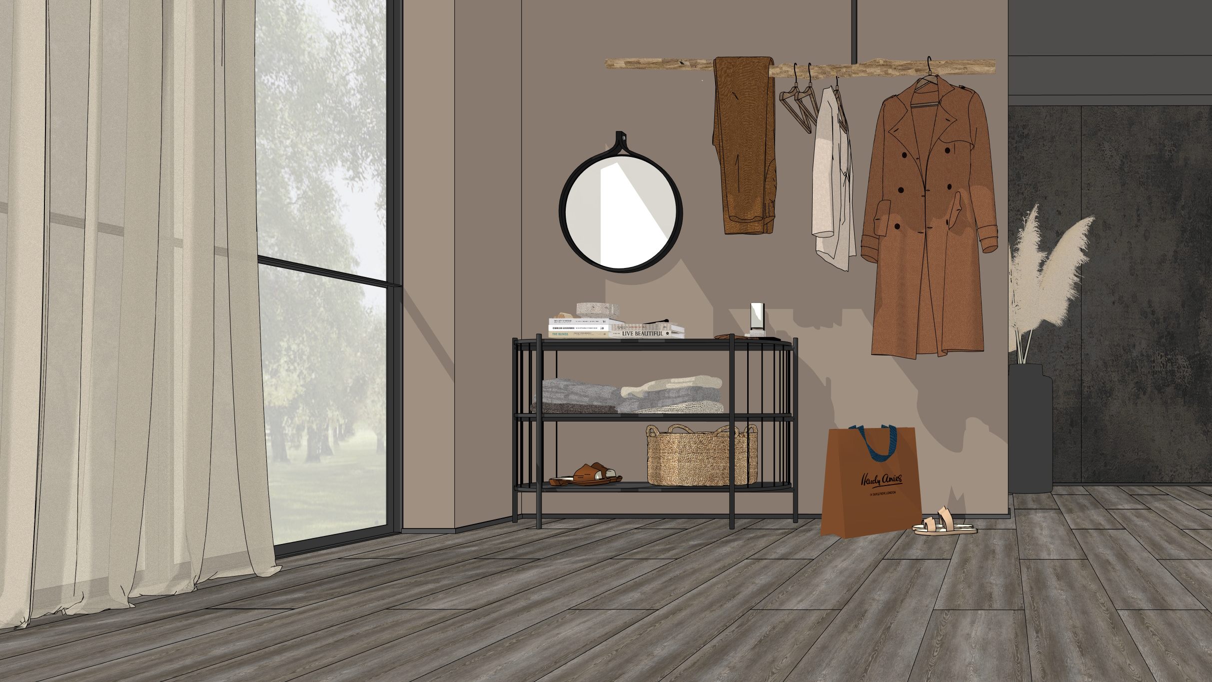 Layout Wineo Shooting Garderobe