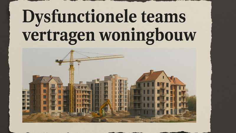 Een van de oorzaken van onze trage woningproductie: slecht functionerende teams.