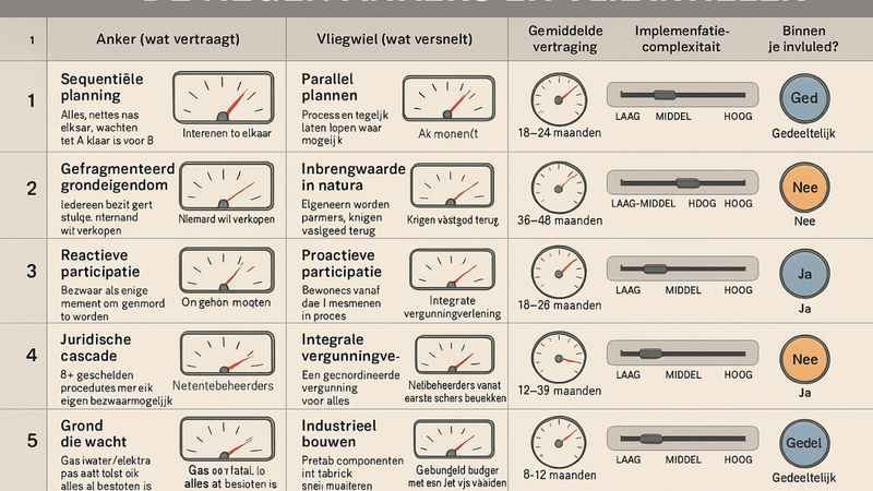 De negen oorzaken van vertraging bij ruimtelijke projecten.
