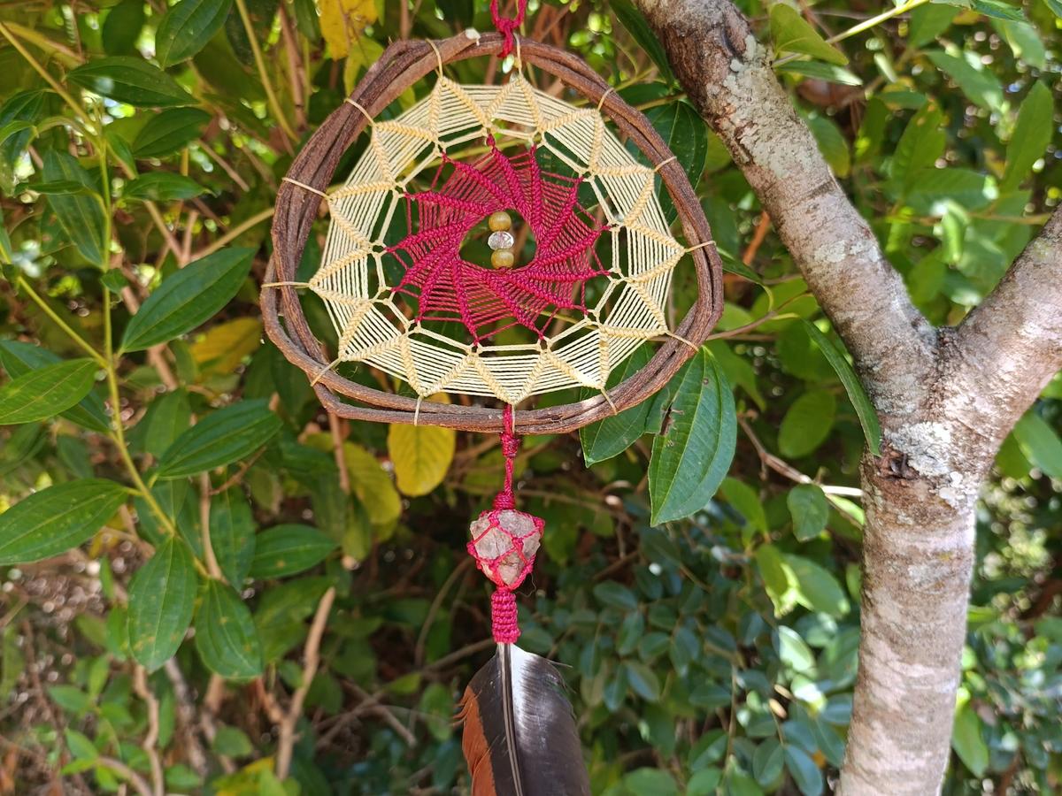 Filtro do sonhos com ponto pétala e espiral 