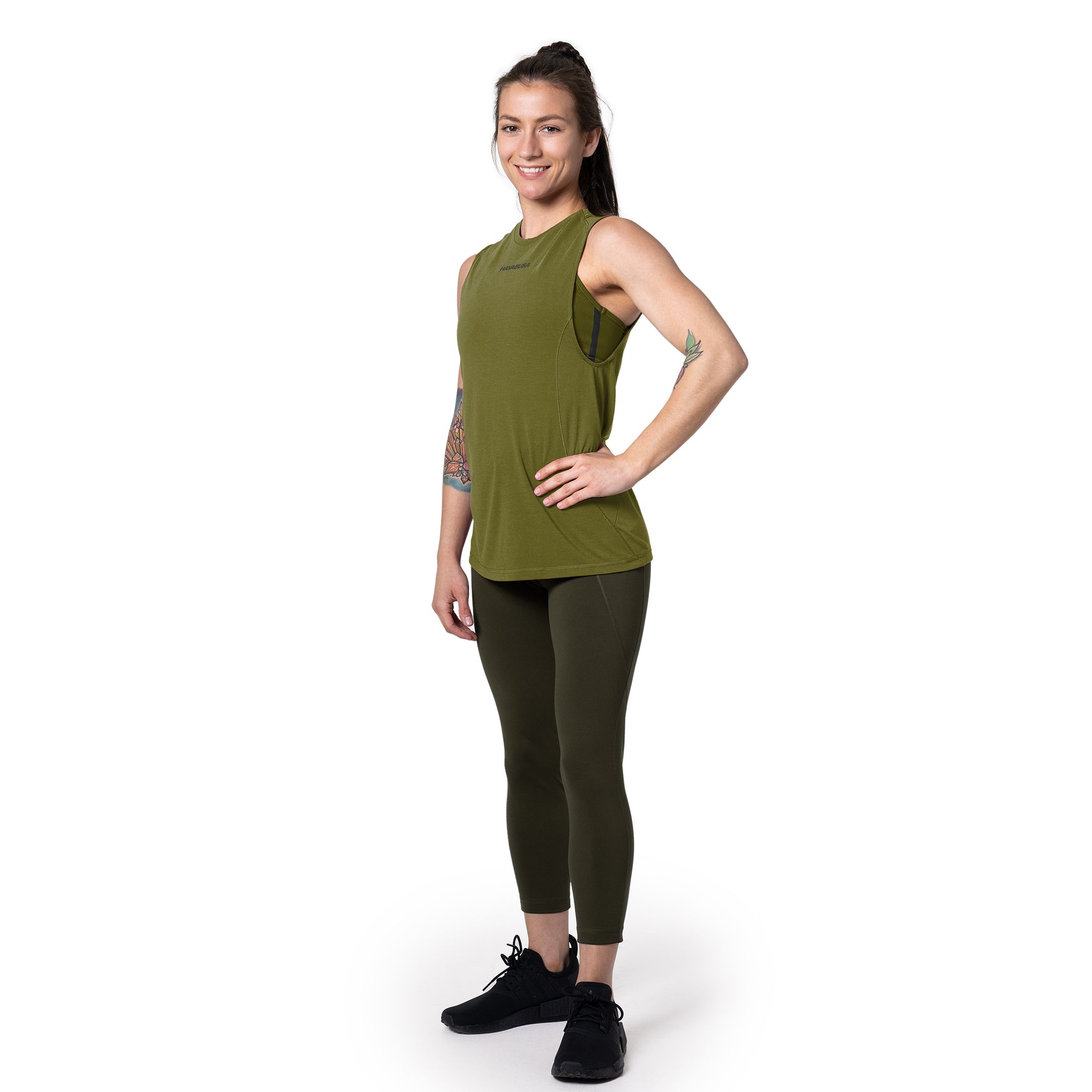 HYKE　OLIVE DRAB　TANK TOP Miltec Olive Green Tank Top at Amazon Men's Clothing store
