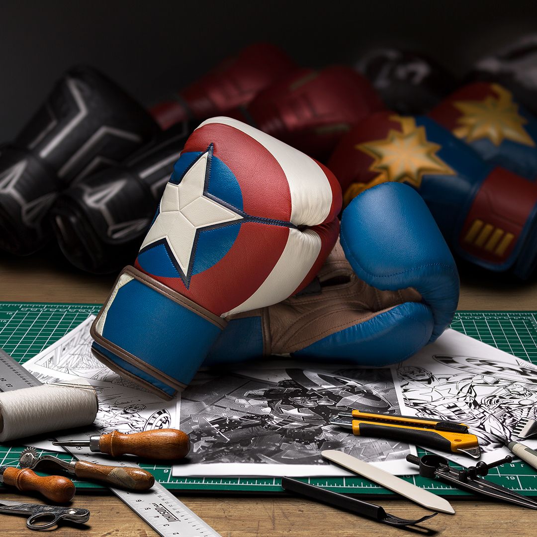 Designing Captain America Boxing Gloves