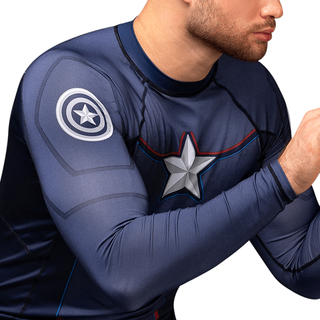 Marvel's Captain America Long Sleeve Rash Guard - Image 6