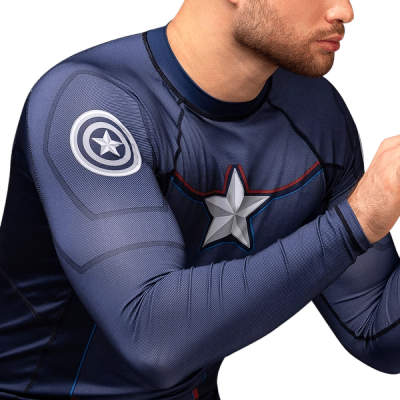 Marvel's Captain America Long Sleeve Rash Guard - Image 6