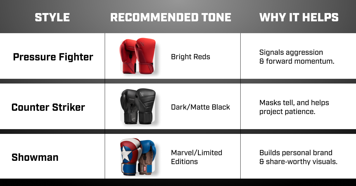 Choosing the Right Color for Your Fight Style