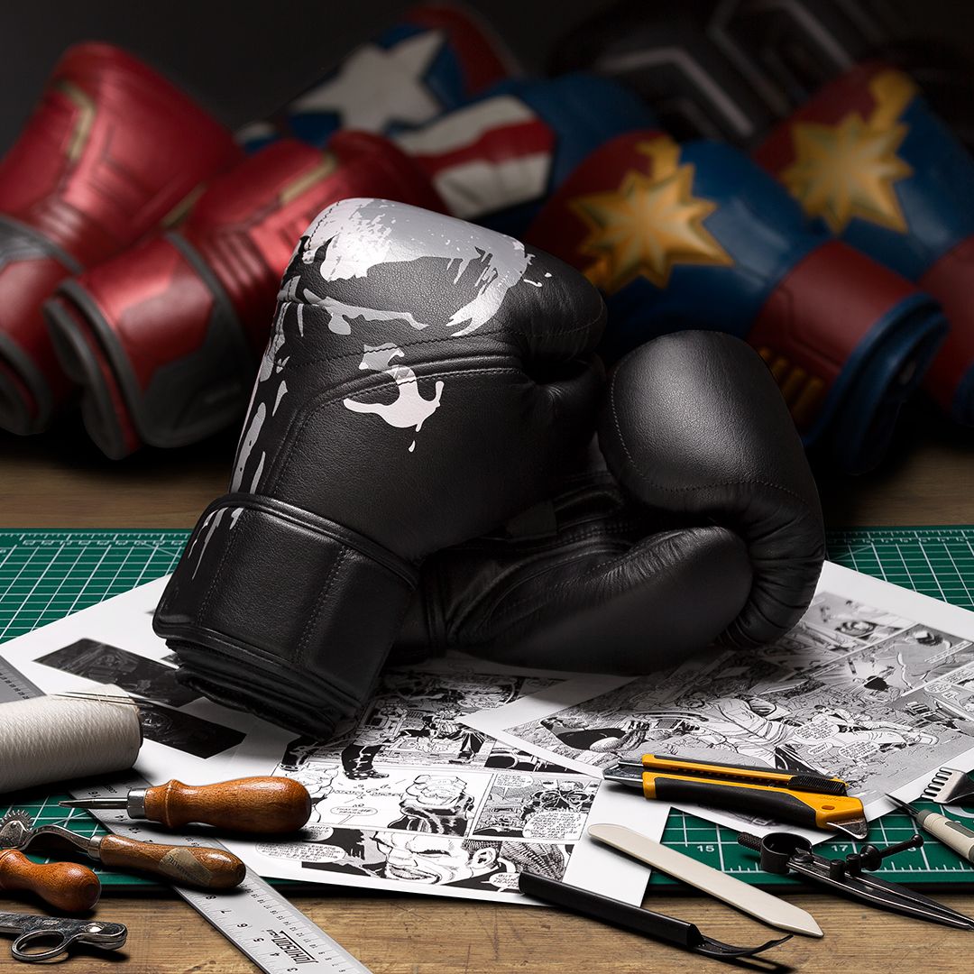Designing The Punisher Boxing Gloves
