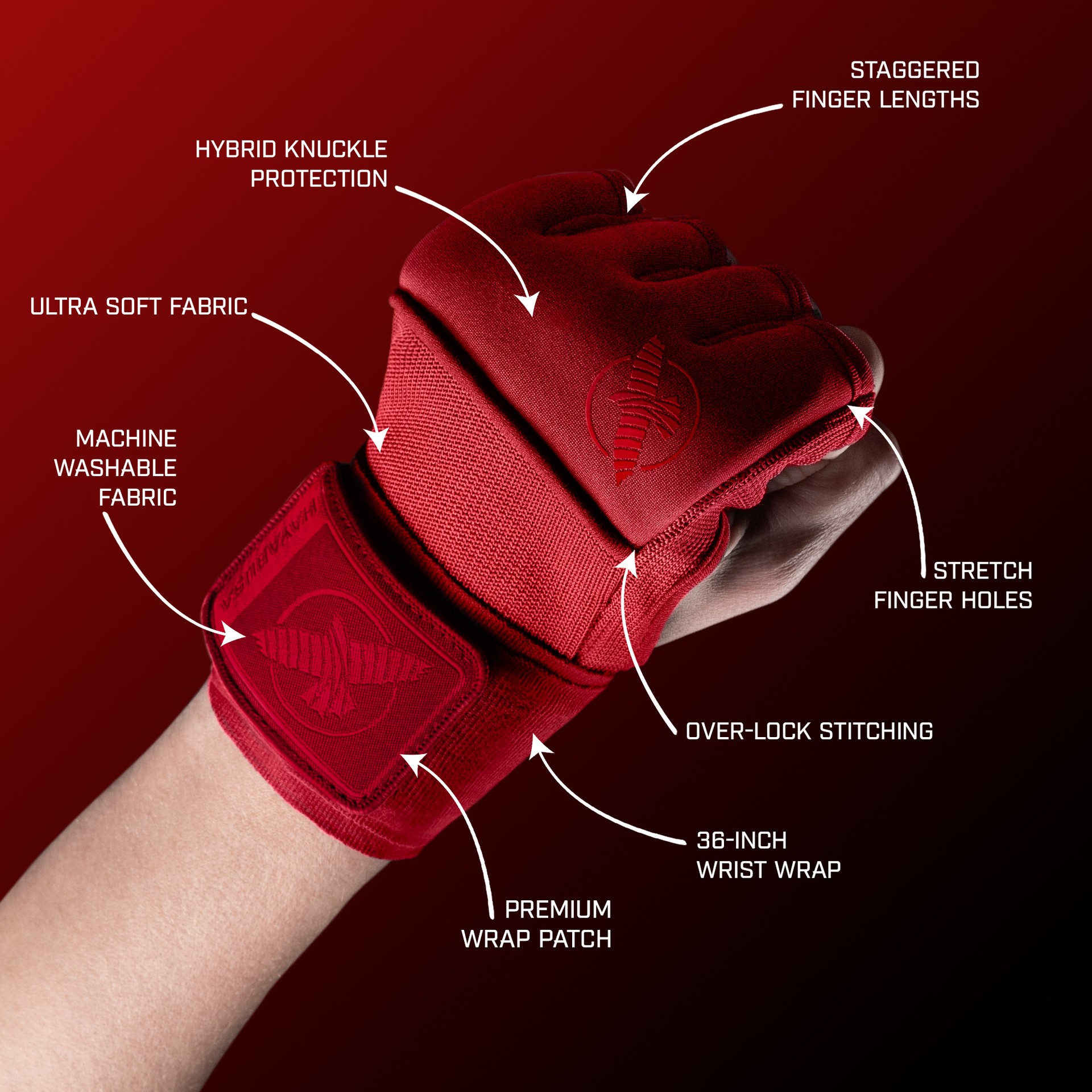 Hayabusa Deluxe Quick Wraps hand wraps view 2