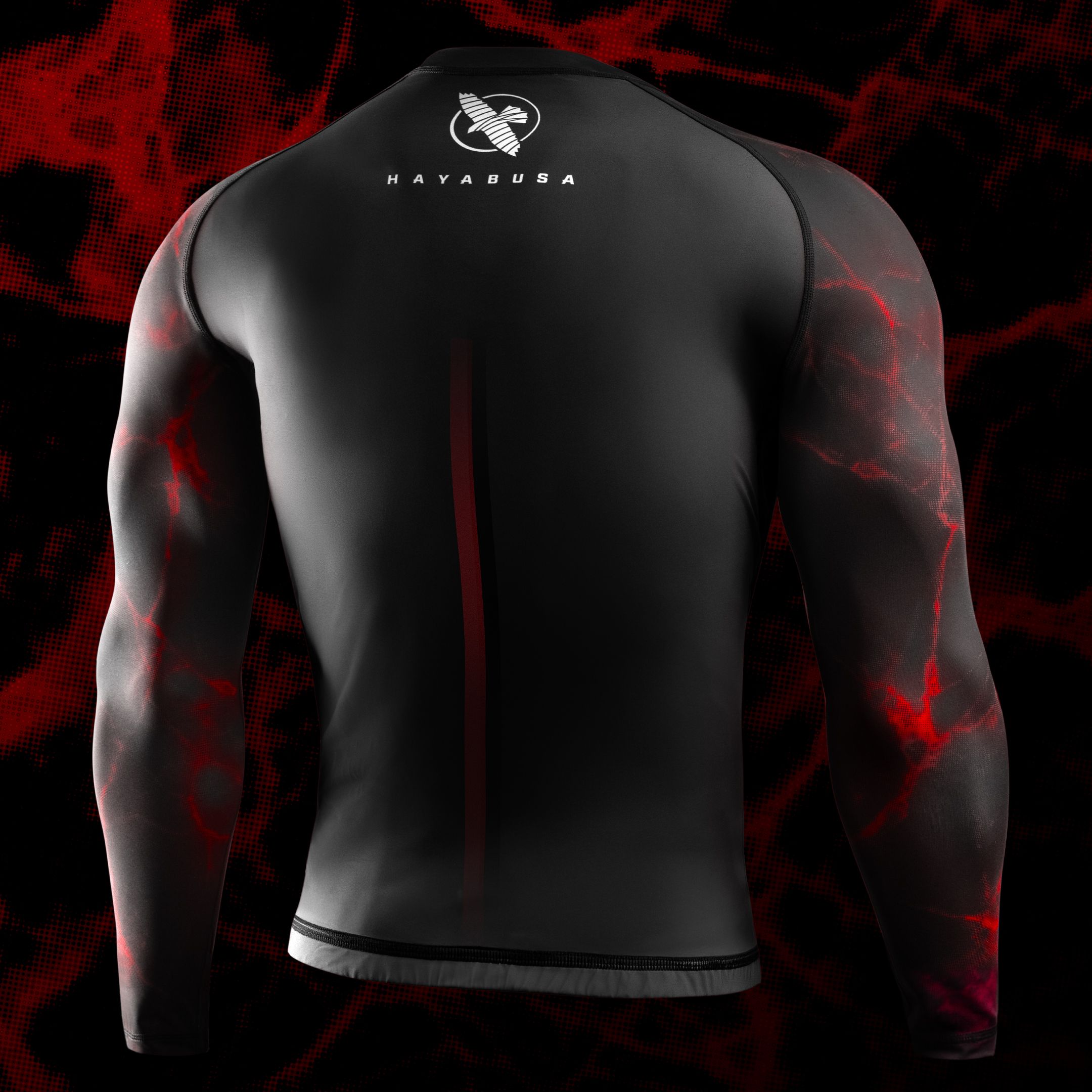 UFC BJJ Men’s Long Sleeve Rash Guard - Image 2
