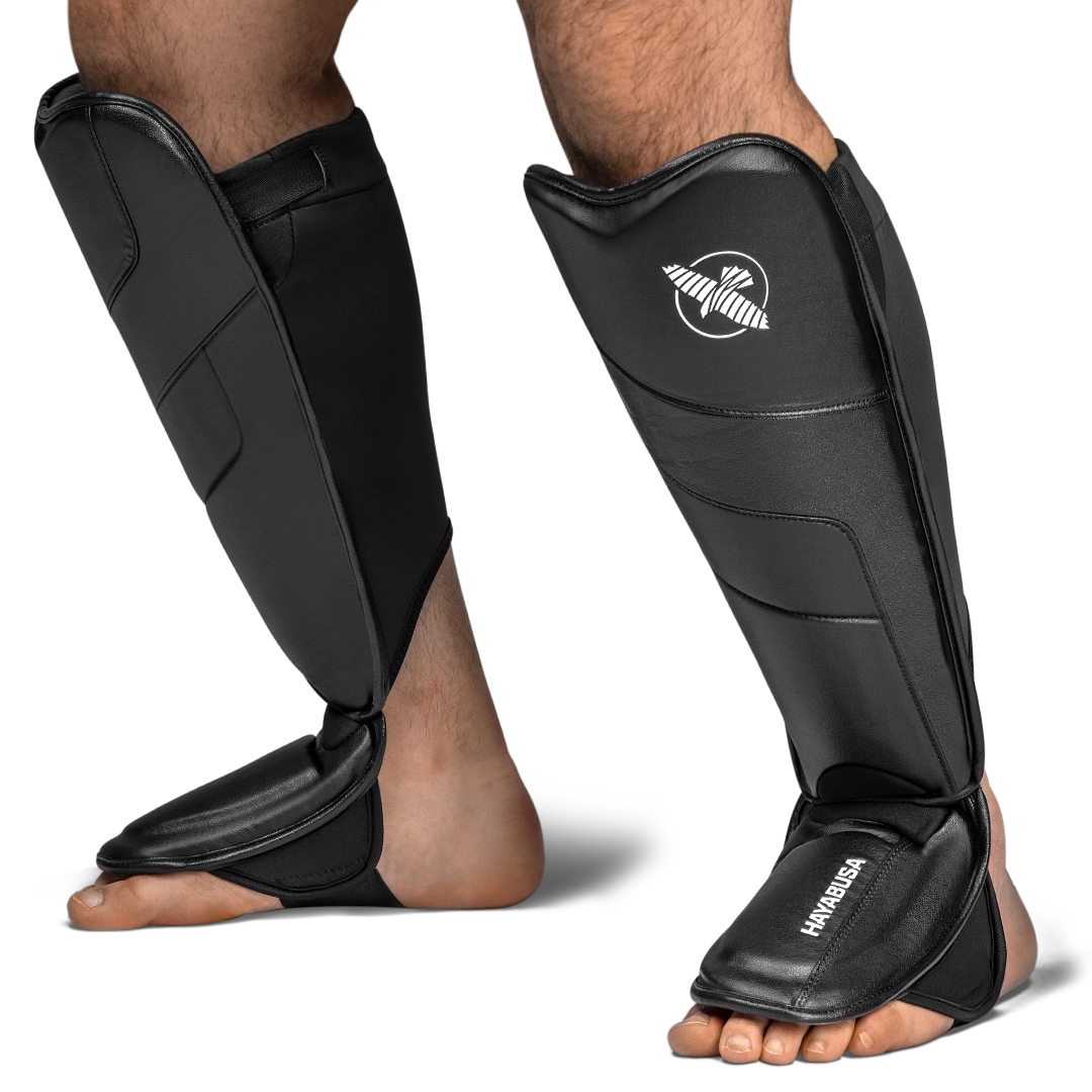 Hayabusa T3 Full Back Shin Guards | Kickboxing & Muay Thai