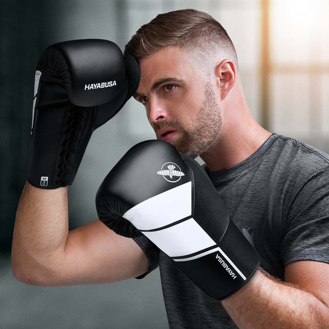 HAYABUSA [ハヤブサ]　ボクシンググローブ ／ S4 ／10オンス／紫 Hayabusa S4 Lace Up Boxing Gloves | Lace Training Gloves