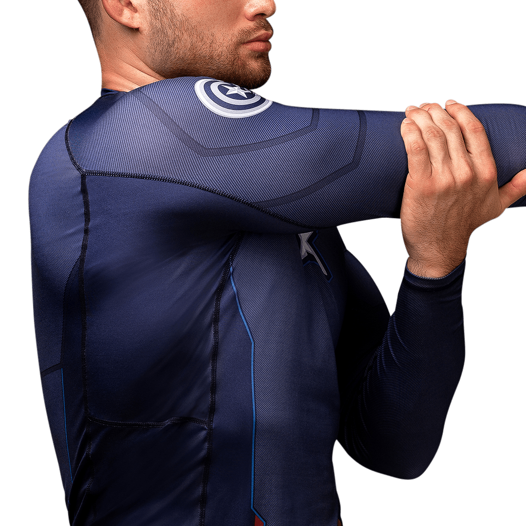 Marvel's Captain America Long Sleeve Rash Guard - Image 4