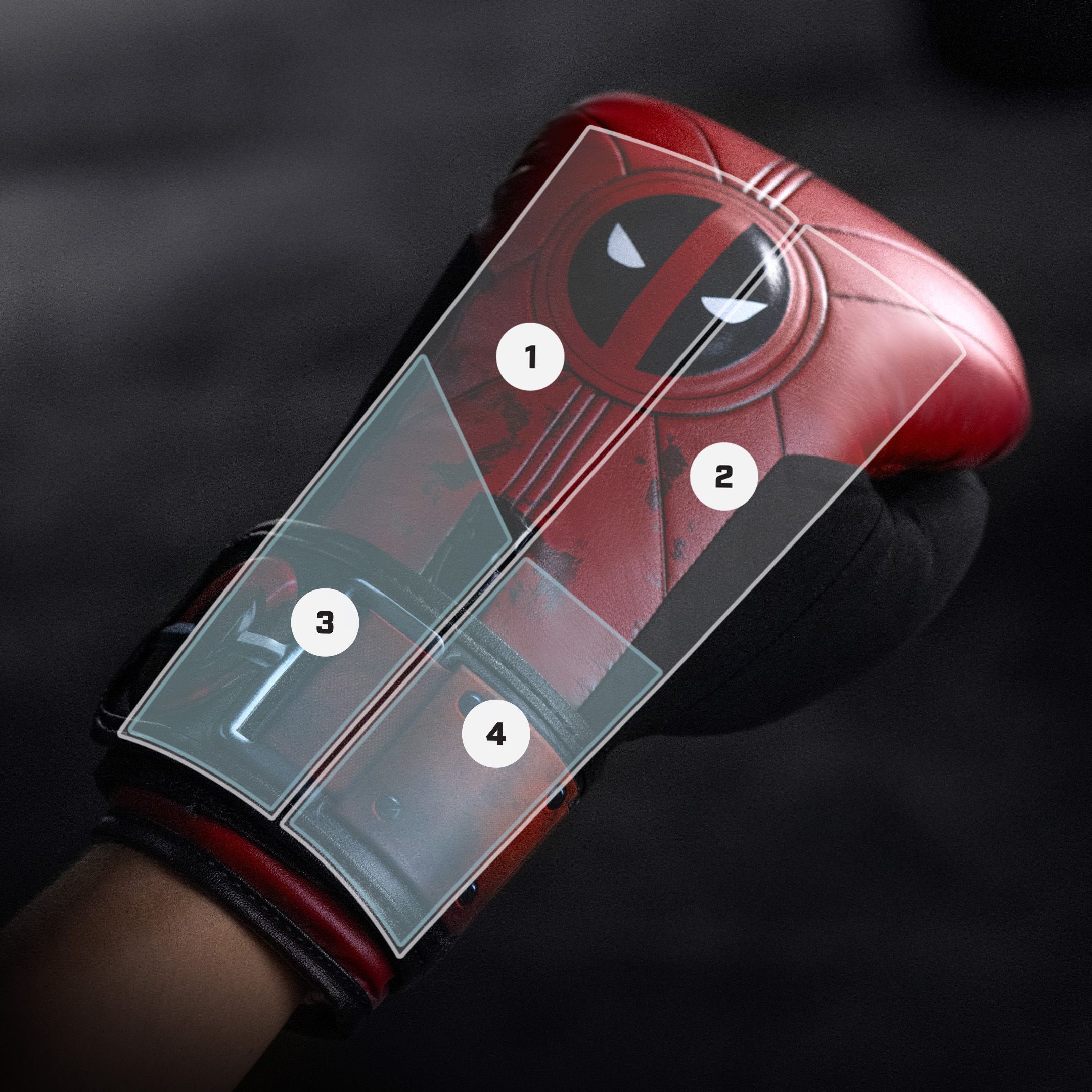 Marvel's Youth Deadpool Boxing Gloves - Image 5
