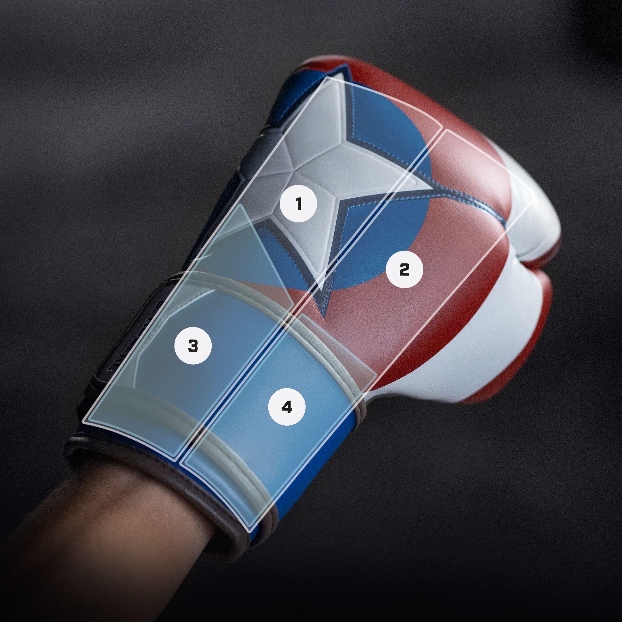 Marvel's Youth Captain America Boxing Gloves - Image 4