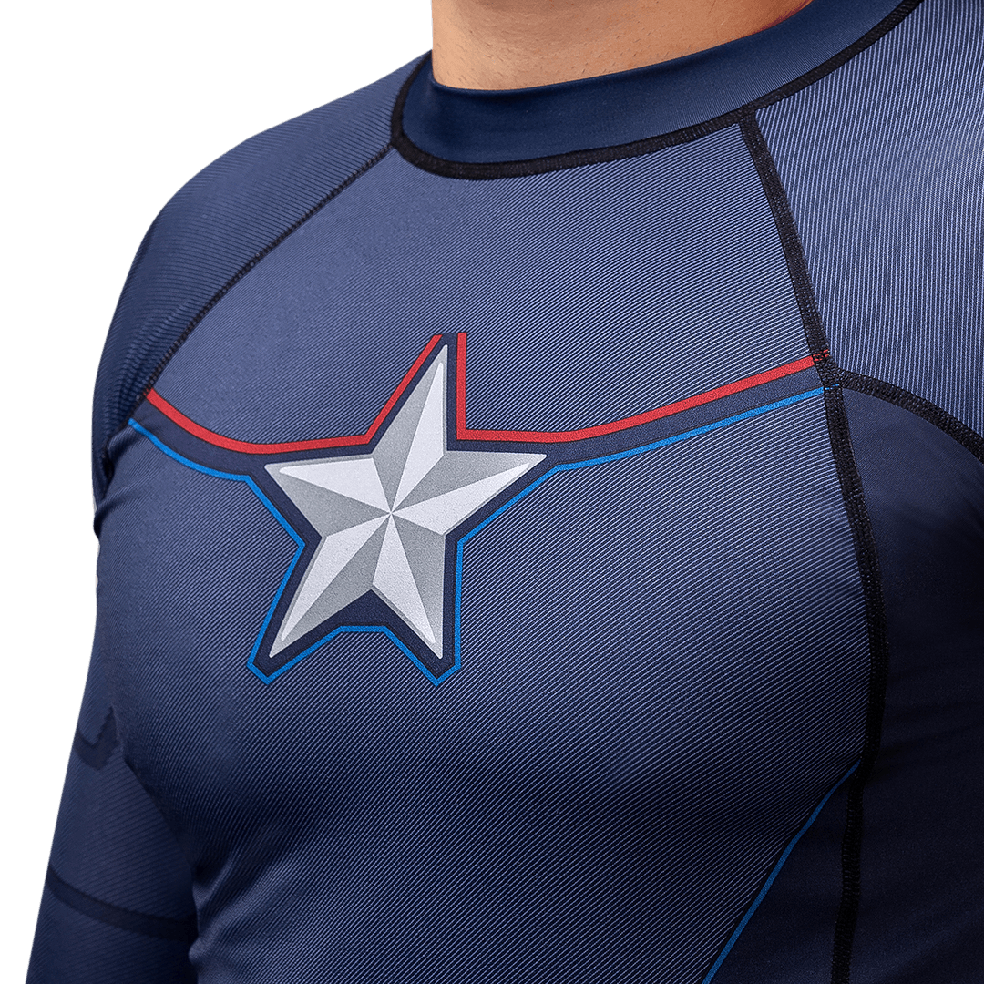 Marvel's Captain America Long Sleeve Rash Guard - Image 3