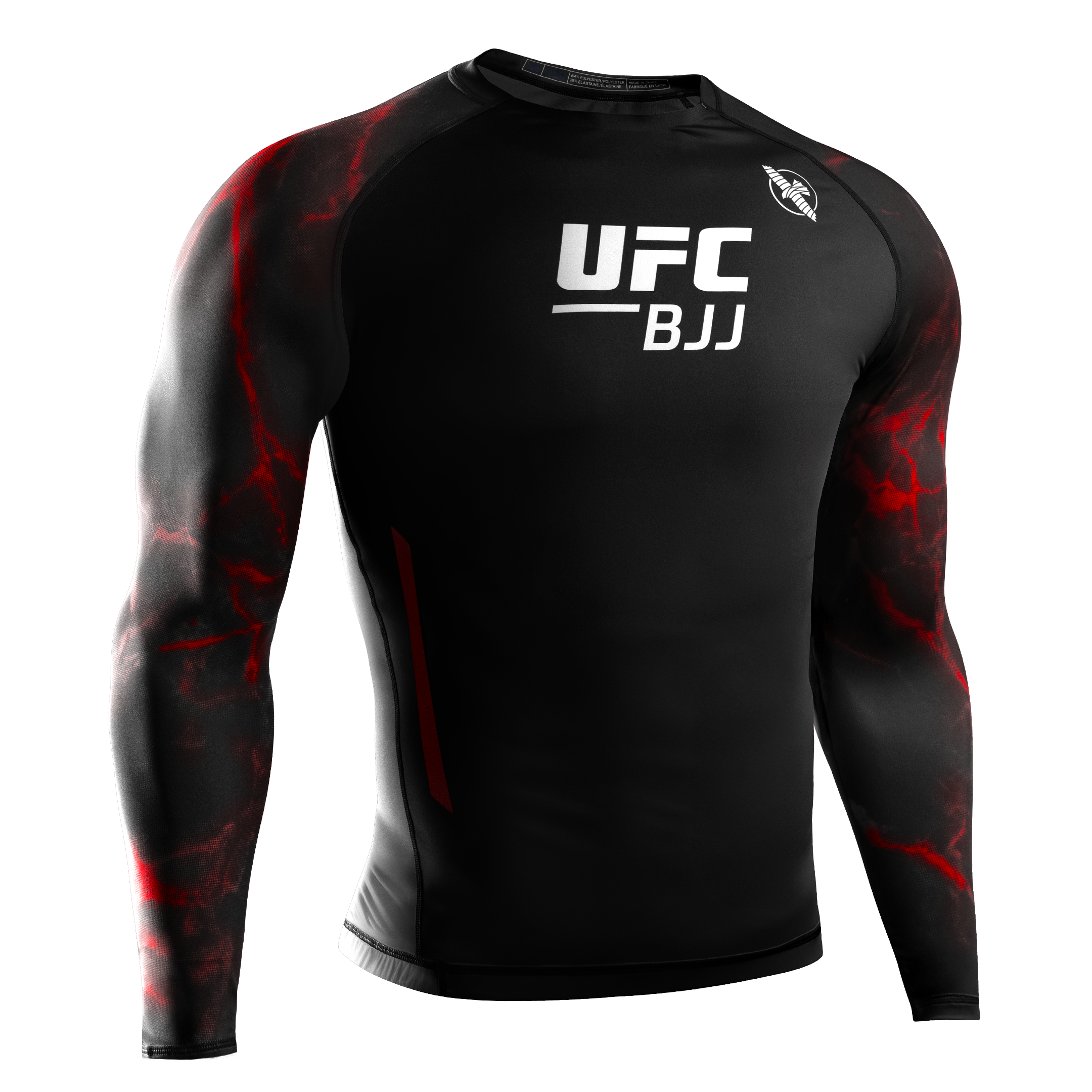 Hayabusa Core Rash Guard Uomo Maniche Corte, Tessuto Tecnico 200 G/m², Con Cinturino In Silicone Anti-rotazione - 6