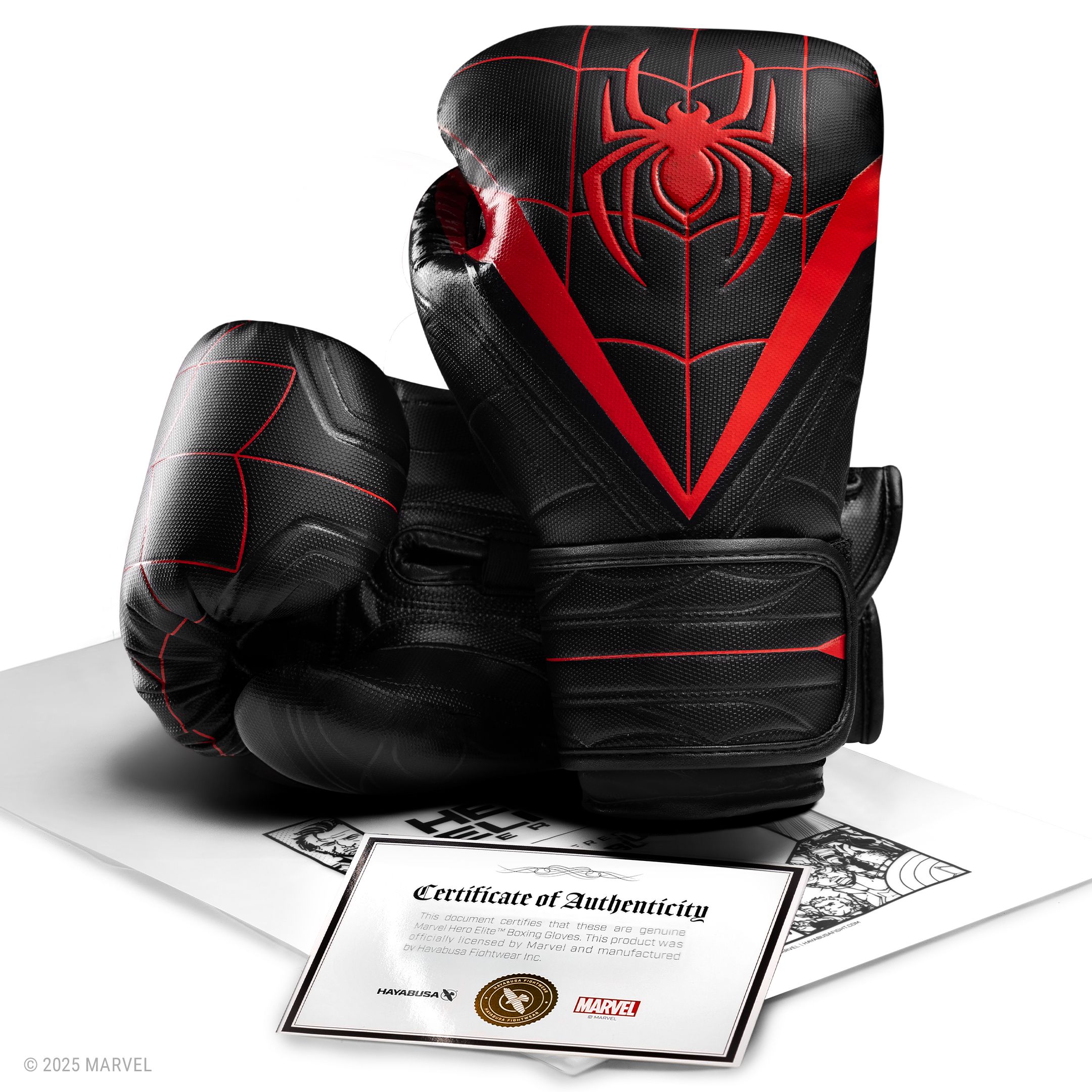 HAYABUSA ボクシンググローブ 16oz マーベル スパイダーマン Hayabusa Miles Boxing Gloves | Marvel Hero Elite
