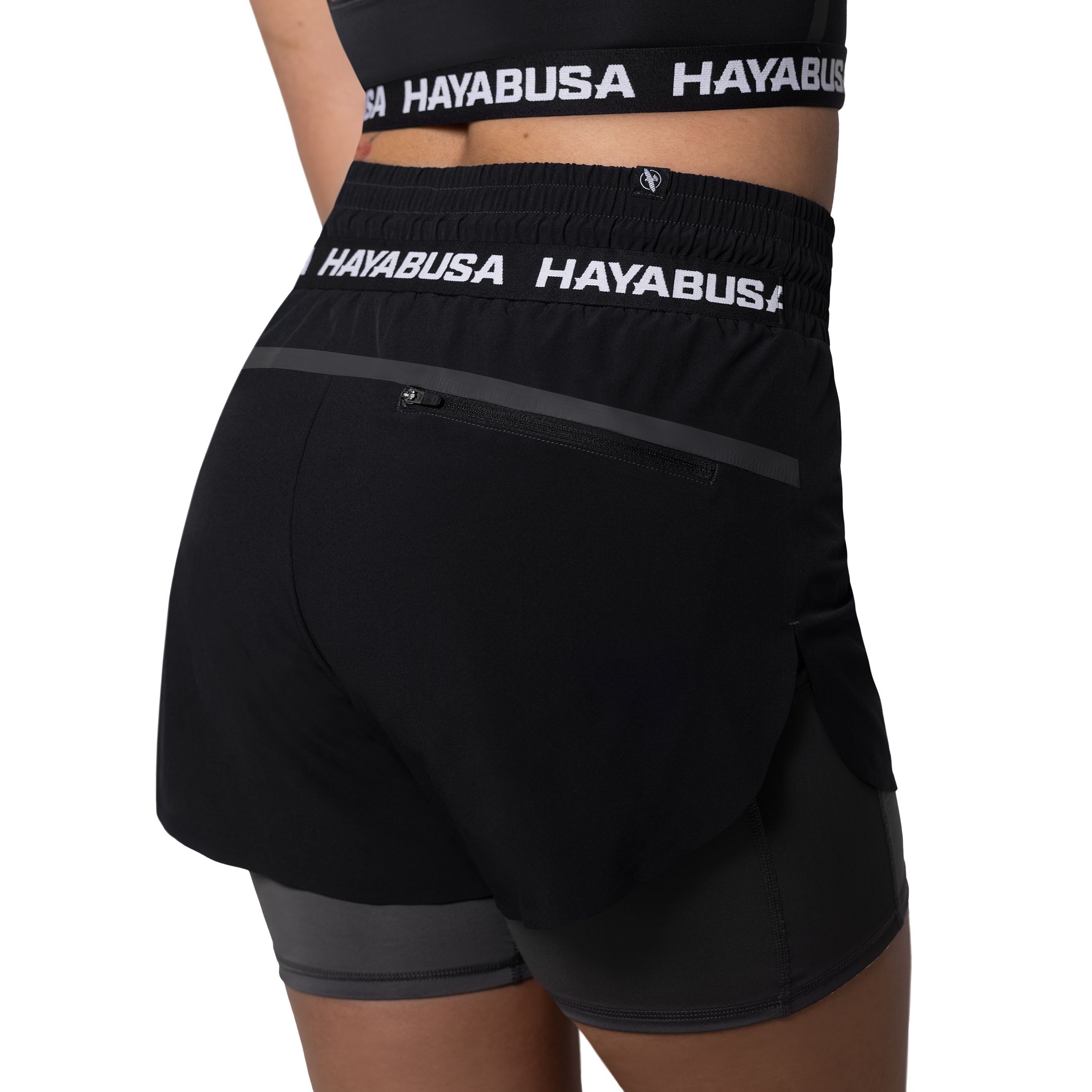 Hayabusa Women’s Mid Rise Layered Shorts - Image 2