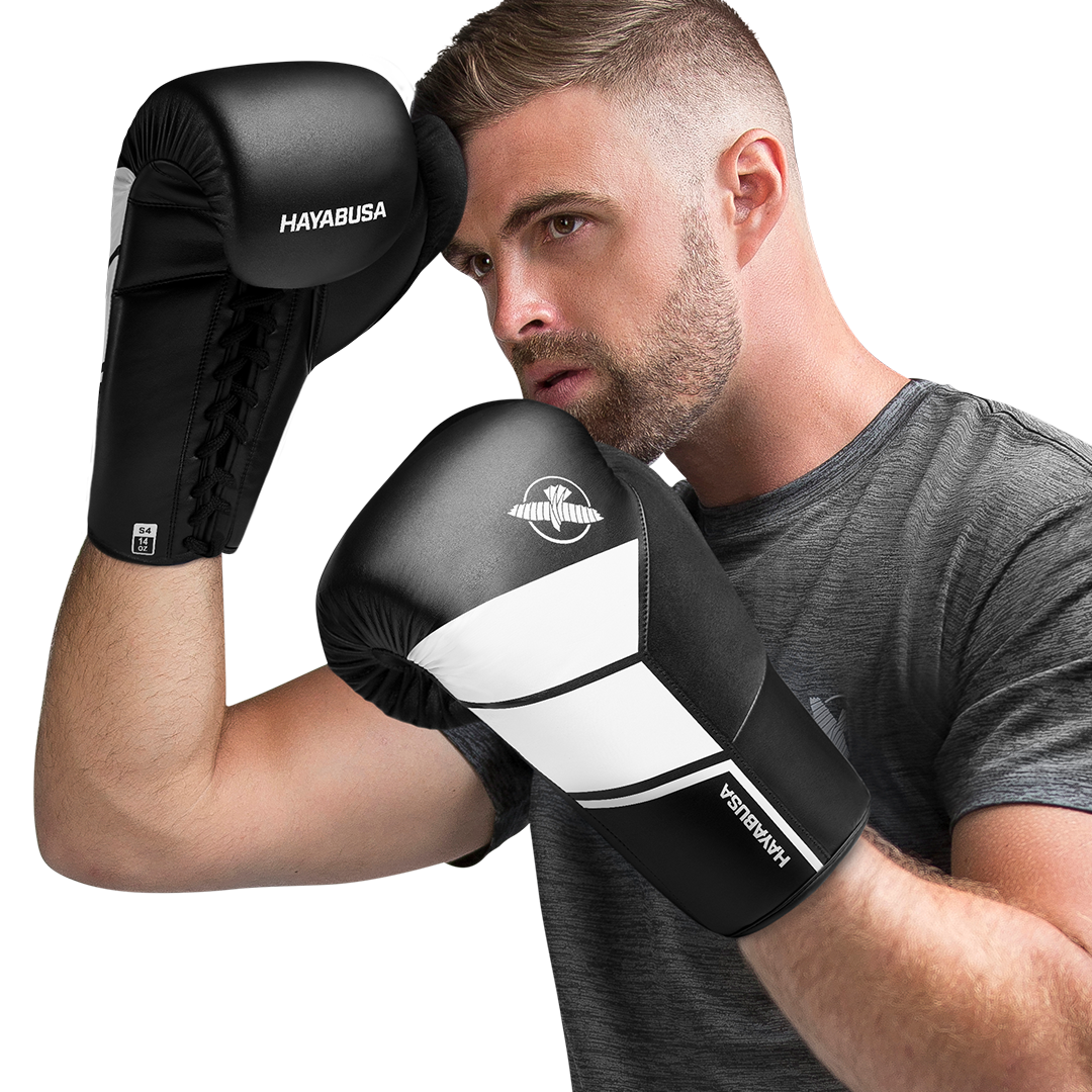 Hayabusa S4 Lace Up Boxing Gloves | Lace Training Gloves