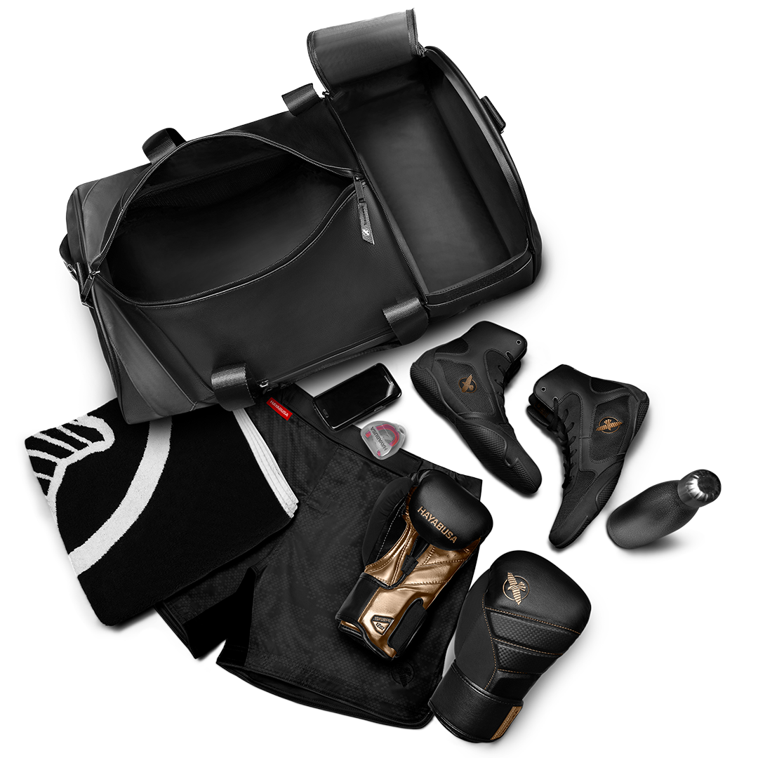 Elite Boxing Duffle Bag Flatlay