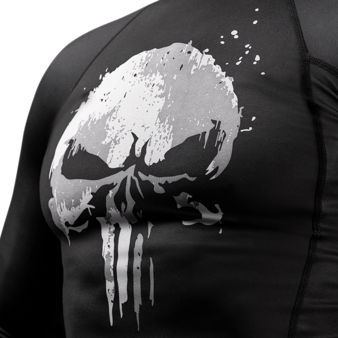 Marvel's The Punisher Long Sleeve Rash Guard - Image 3