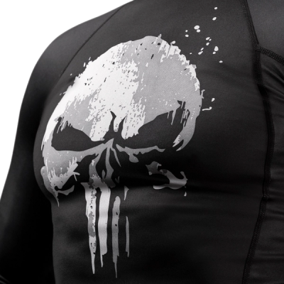 Marvel's The Punisher Long Sleeve Rash Guard - Image 3
