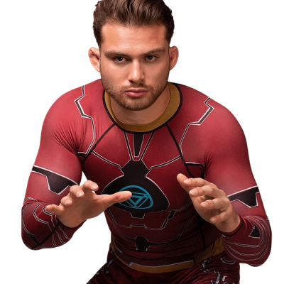 Marvel's Iron Man Long Sleeve Rash Guard - Image 5