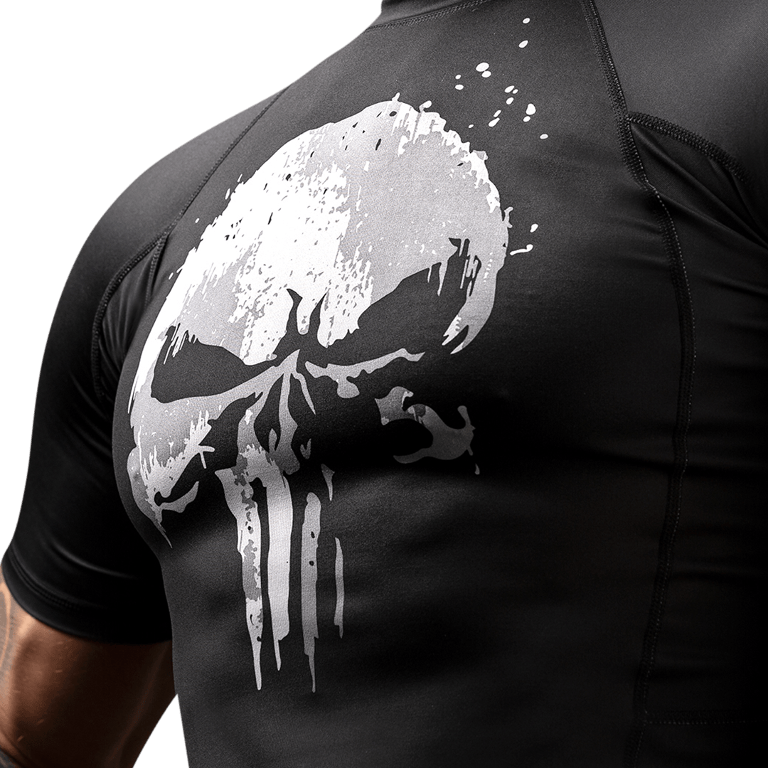 Marvel's The Punisher Short Sleeve Rash Guard - Image 3