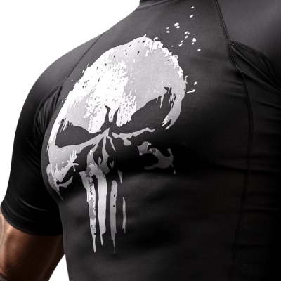 Marvel's The Punisher Short Sleeve Rash Guard - Image 3