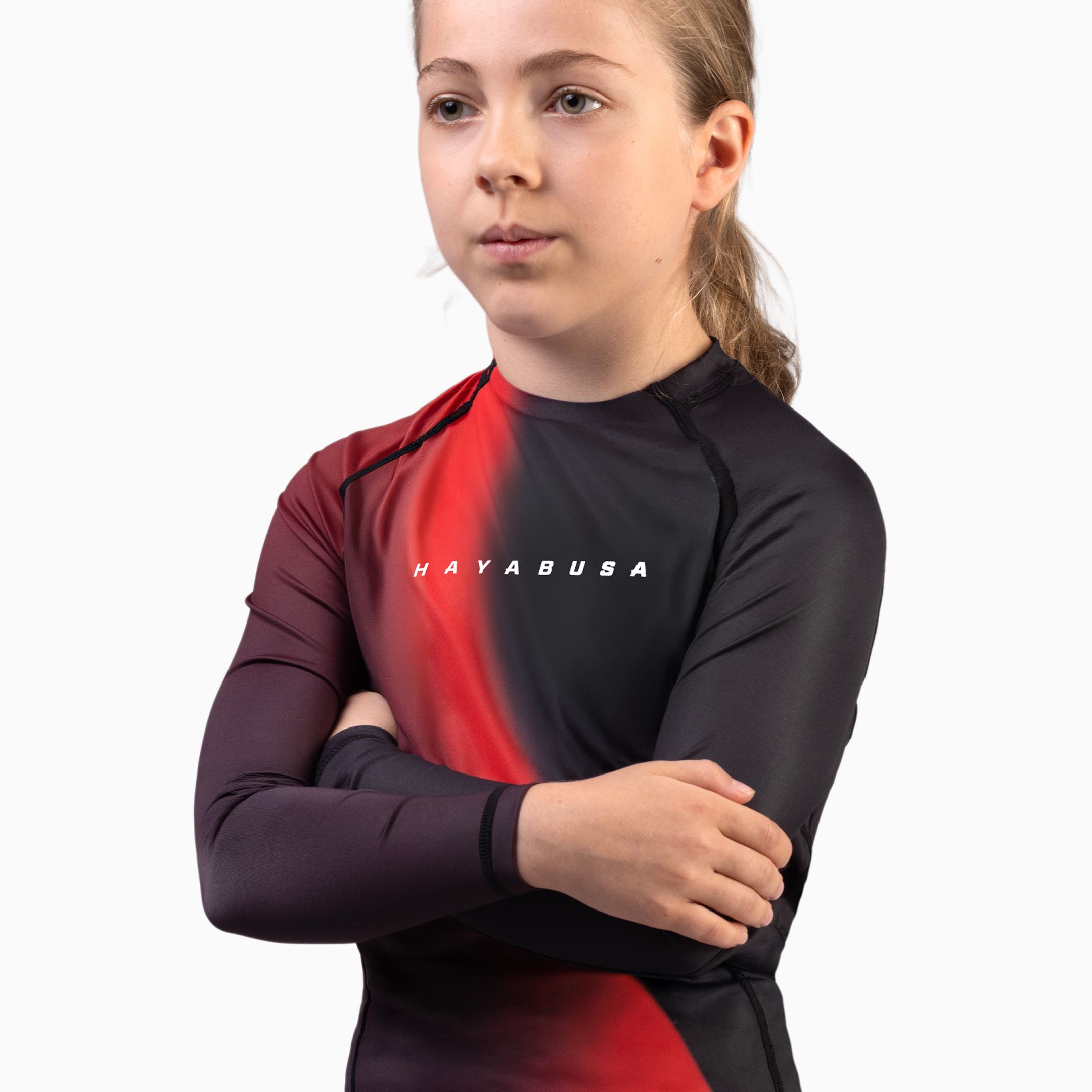 Hayabusa Kids Apex Long Sleeve Rash Guard - Image 3