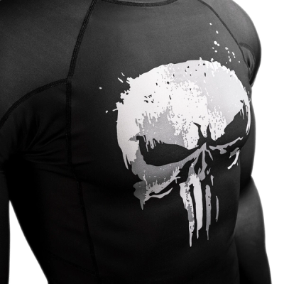 Marvel's The Punisher Long Sleeve Rash Guard - Image 4