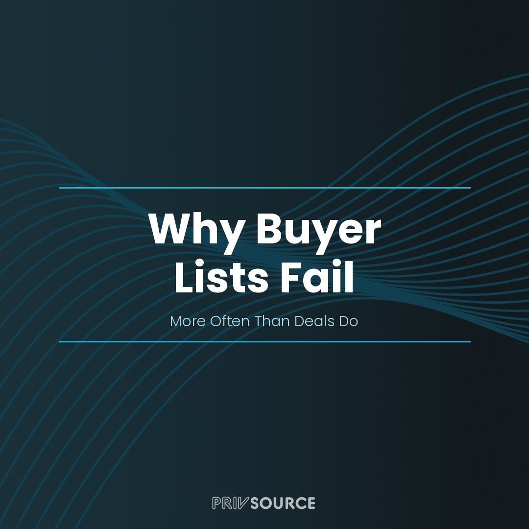 How to Build a Buyer List for M&A That Actually Gets Responses
