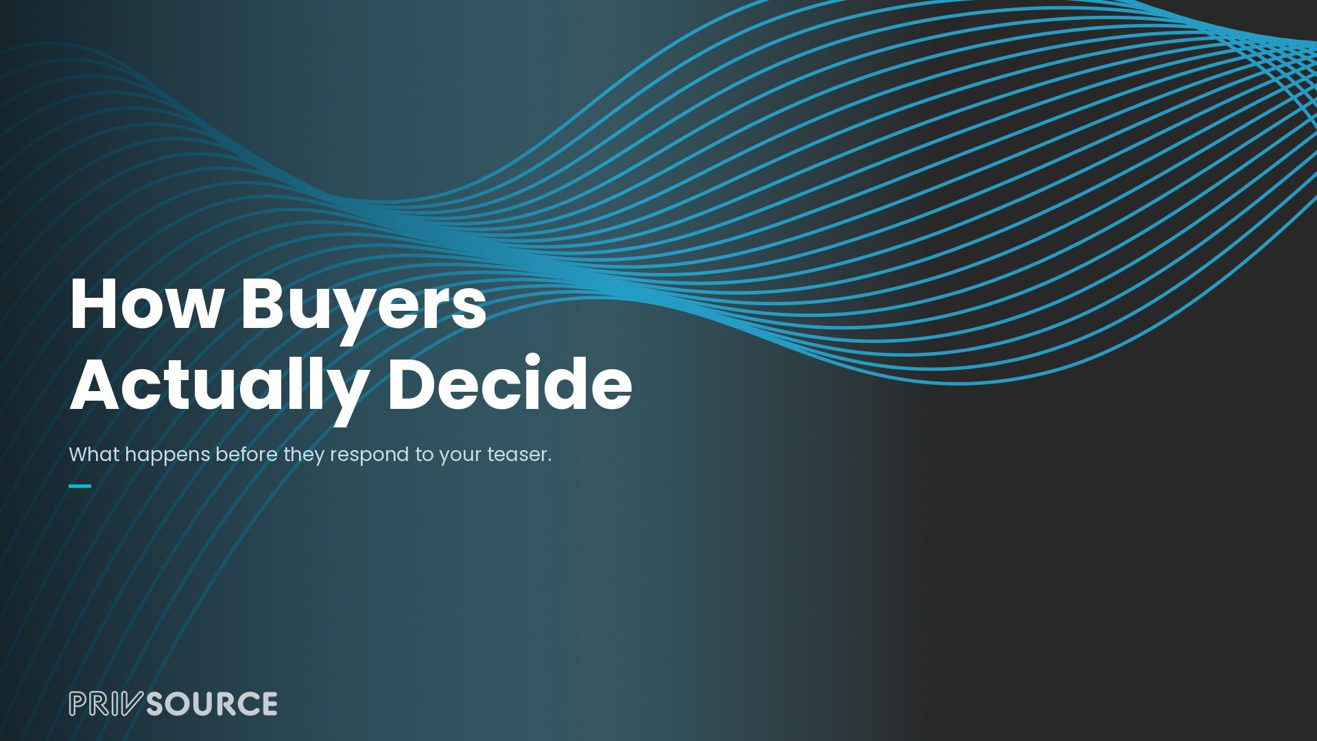 How Buyers Actually Decide Which Deals to Engage With