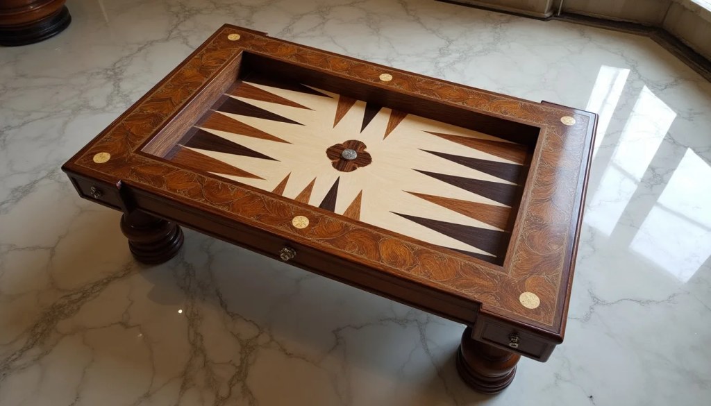 Bespoke luxury games board of the kind shipped for private viewing