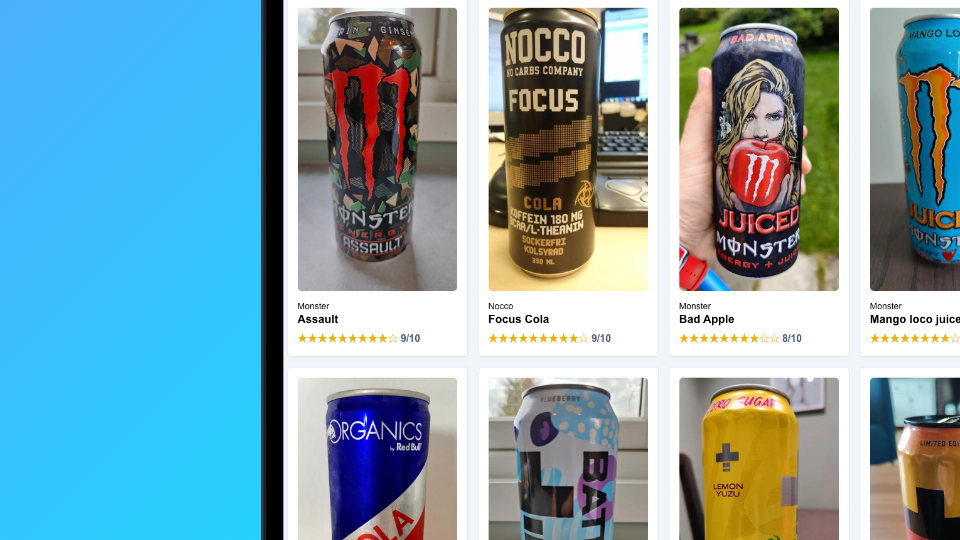 Skjermbilde av nettsiden