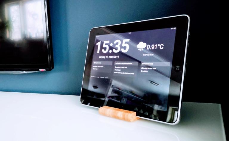 Bilde av iPad med dashboard av Helge Johnsen