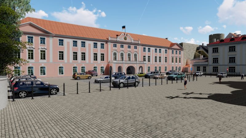 Estonian Parliament parking and entrance project