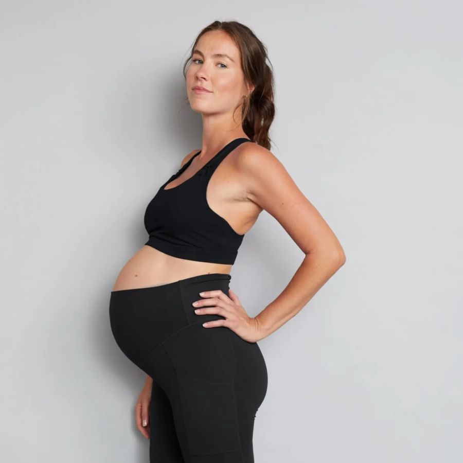 Natal Active Luxe Maternity & Postnatal Leggings - Soft Black