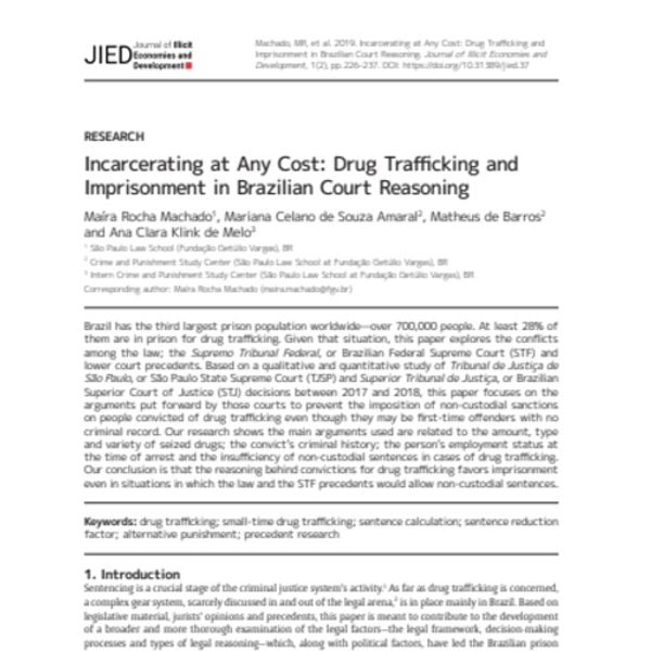 Court Idpc Example Incarcerating at any cost: Drug trafficking and imprisonment in ...